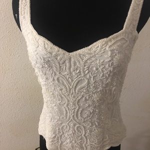 Beautiful vintage silk lined beaded top